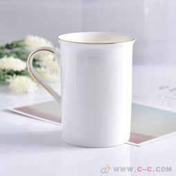 唐山浩新批发骨瓷礼品水杯 陶瓷马克杯定制logo