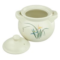 珍宝 /JUMBO 3.25L手绘土锅CW1815 煲汤砂锅炖锅陶瓷沙锅汤锅瓦煲